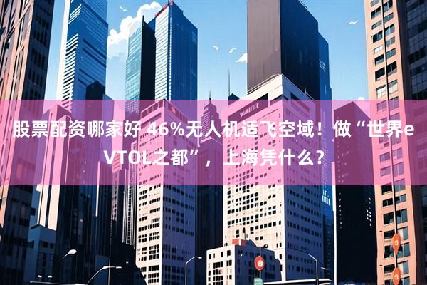 股票配资哪家好 46%无人机适飞空域！做“世界eVTOL之都”，上海凭什么？
