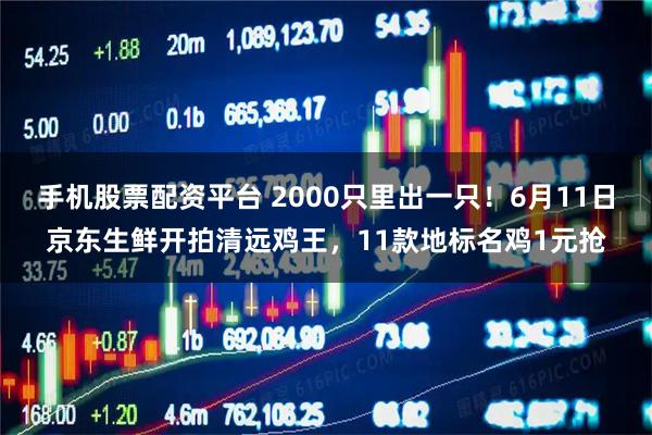 手机股票配资平台 2000只里出一只！6月11日京东生鲜开拍清远鸡王，11款地标名鸡1元抢